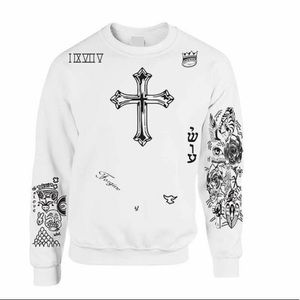 Justin Bieber Tattoo Sweatshirt NWOT